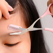 eyebrow scissors with eyebrow comb