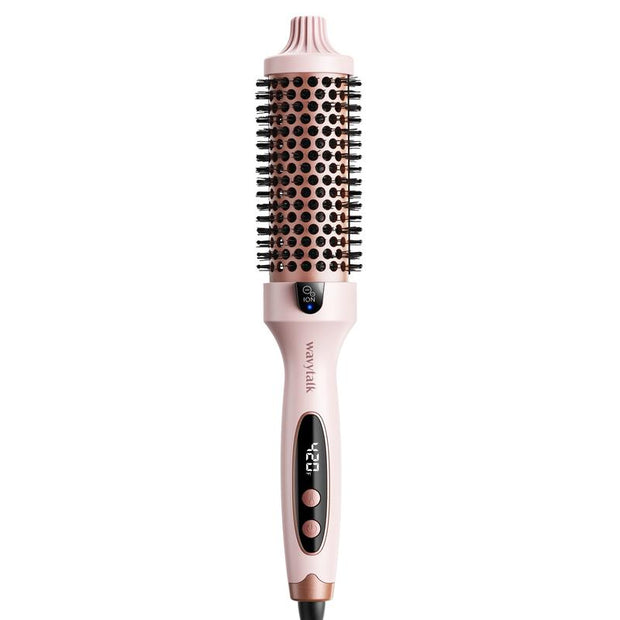 Wavytalk Blowout Boost Ionic Thermal Brush 1 1/2 Inch with LED Display, 300℉-420℉ for Different Hair Types, 120-240V Universal Voltage