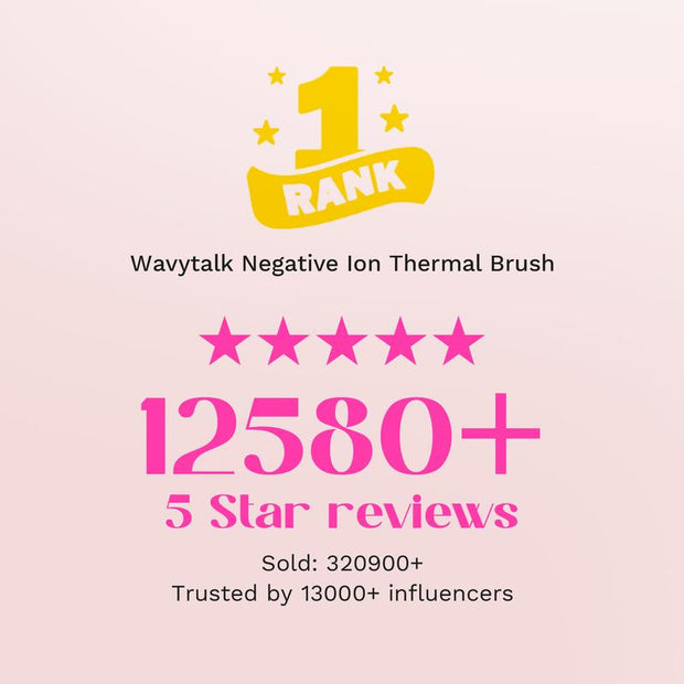 Wavytalk Blowout Boost Ionic Thermal Brush 1 1/2 Inch with LED Display, 300℉-420℉ for Different Hair Types, 120-240V Universal Voltage